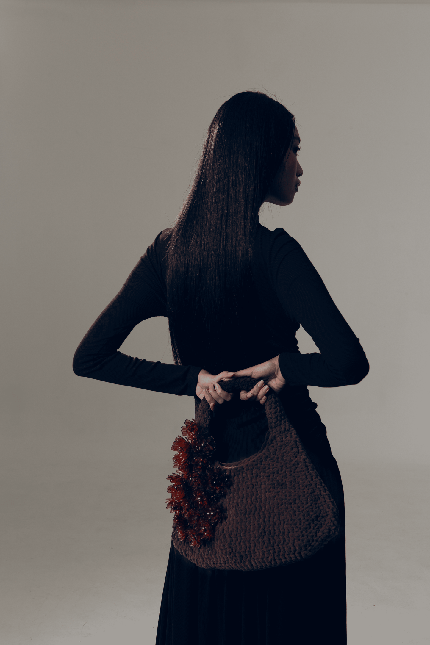 Blooming JARDIN Hobo Bag in Brown