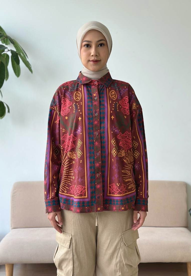 NONAETAL X DIANABLE ANDROMEDA SHIRT RED