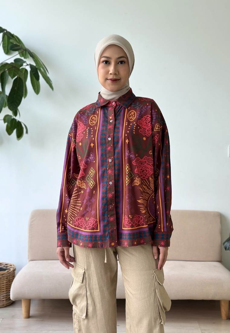 NONAETAL X DIANABLE ANDROMEDA SHIRT RED