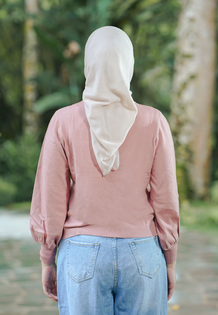 NONAETAL NARITA KNIT LONG SLEEVE PINK