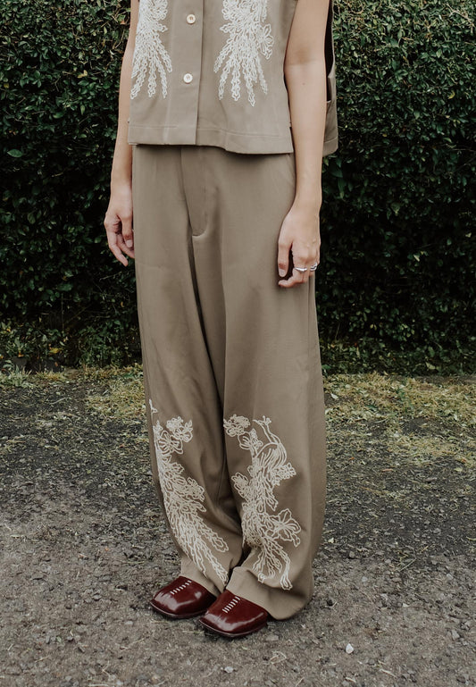 NONAETAL HIBISCUS PANTS ESPRESSO