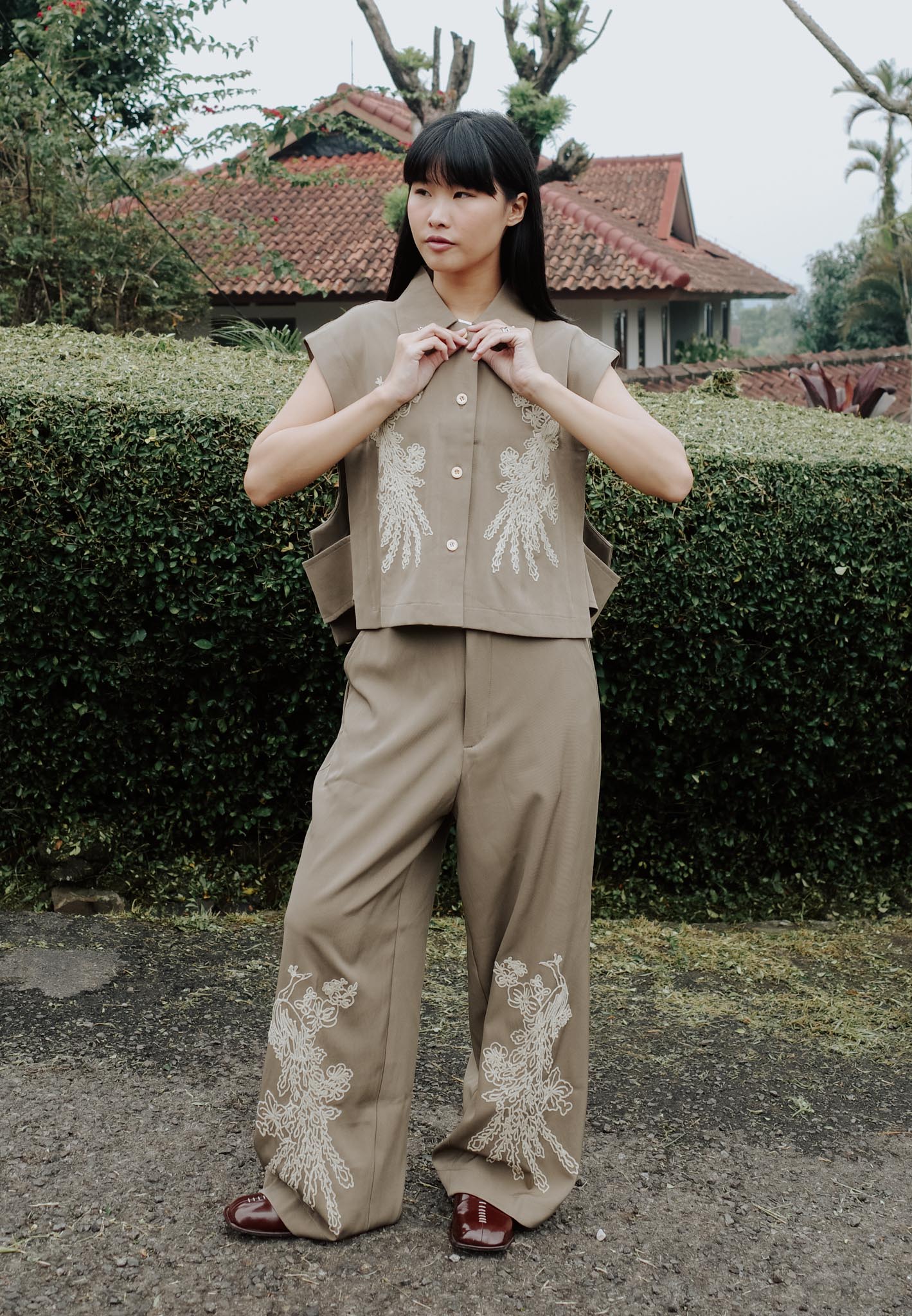 NONAETAL HIBISCUS PANTS ESPRESSO