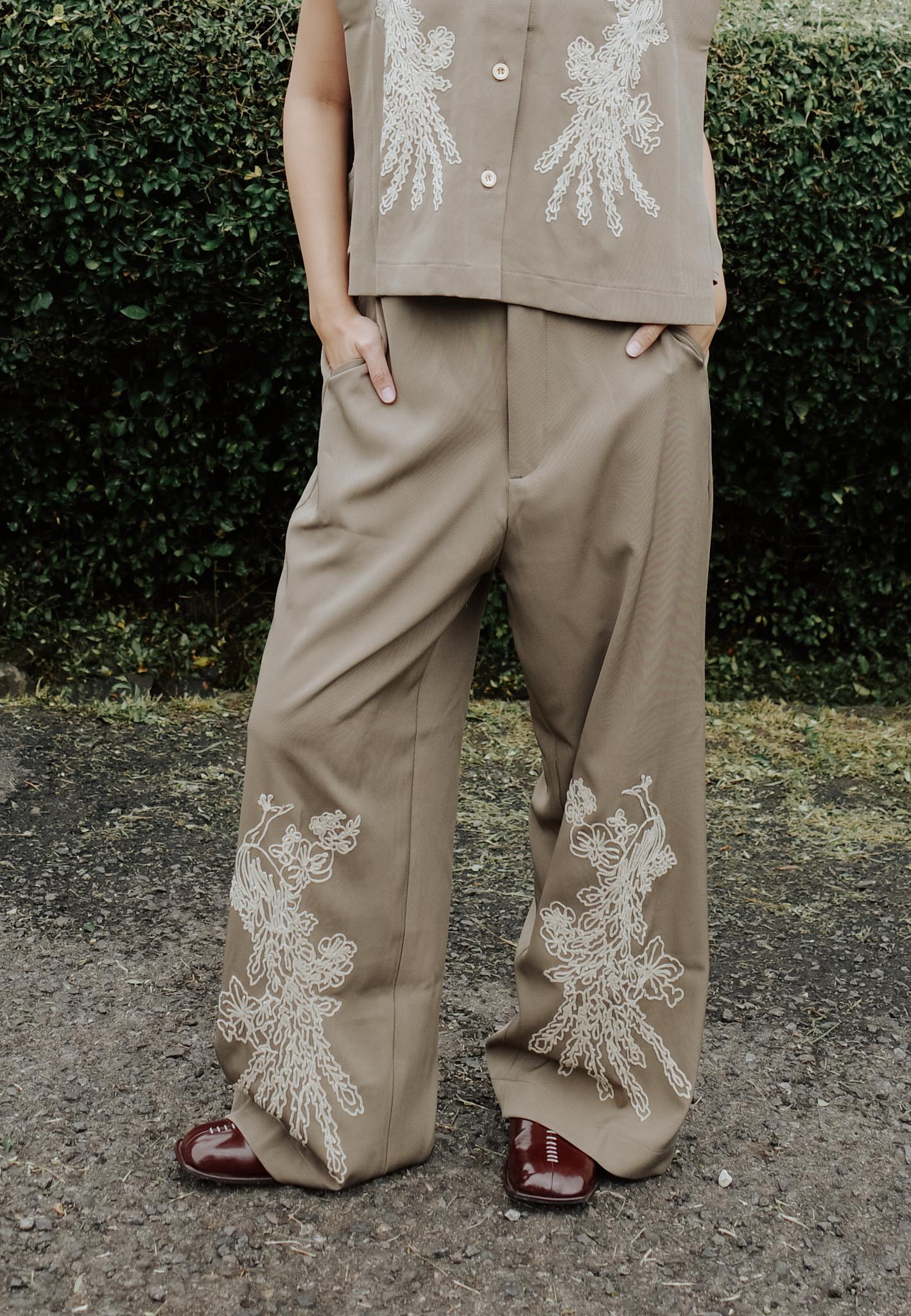 NONAETAL HIBISCUS PANTS ESPRESSO