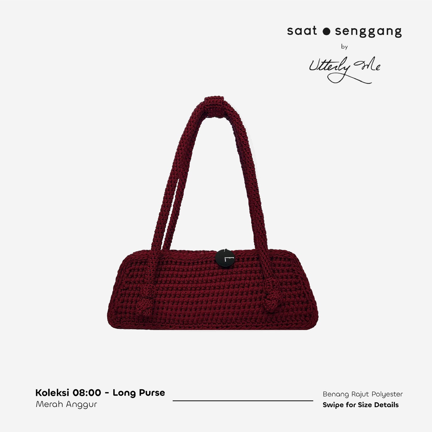 COLLECTION 08:00 - RED WINE LONG PURSE (PRE-ORDER)