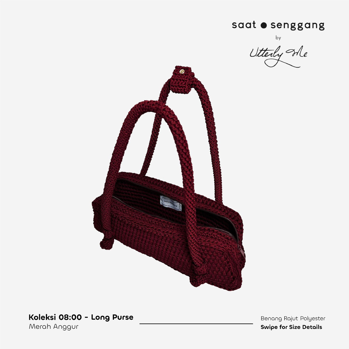 COLLECTION 08:00 - RED WINE LONG PURSE (PRE-ORDER)