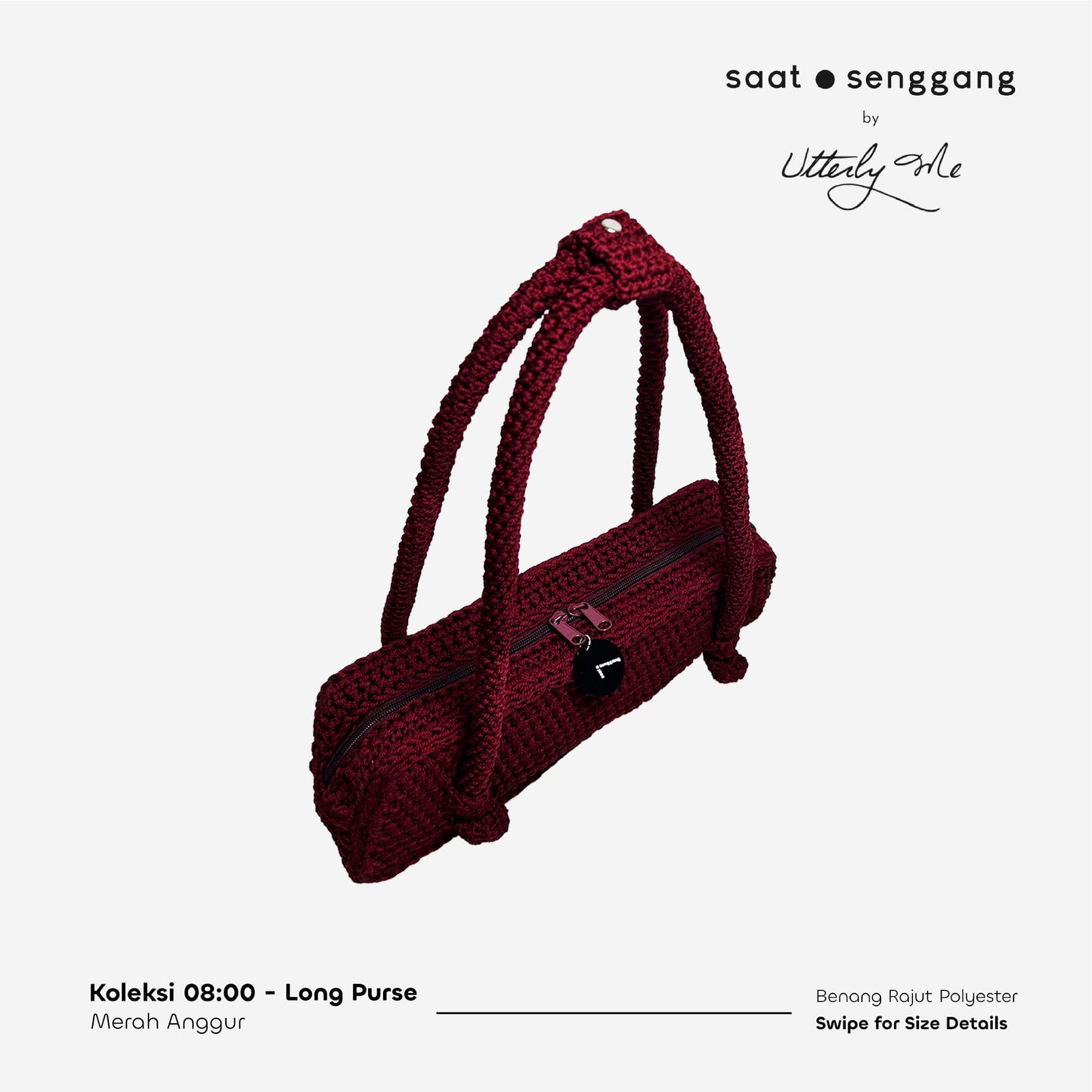COLLECTION 08:00 - RED WINE LONG PURSE (PRE-ORDER)