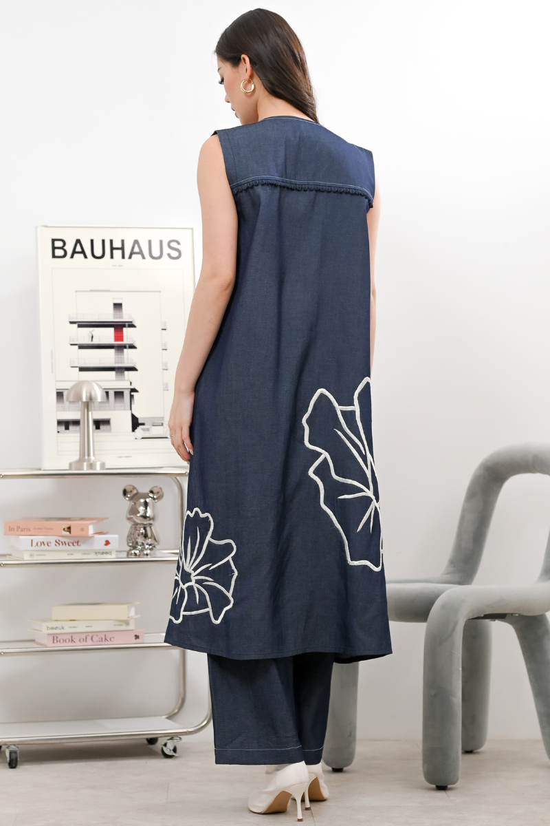 UNDONE VEST LYOCELL DENIM