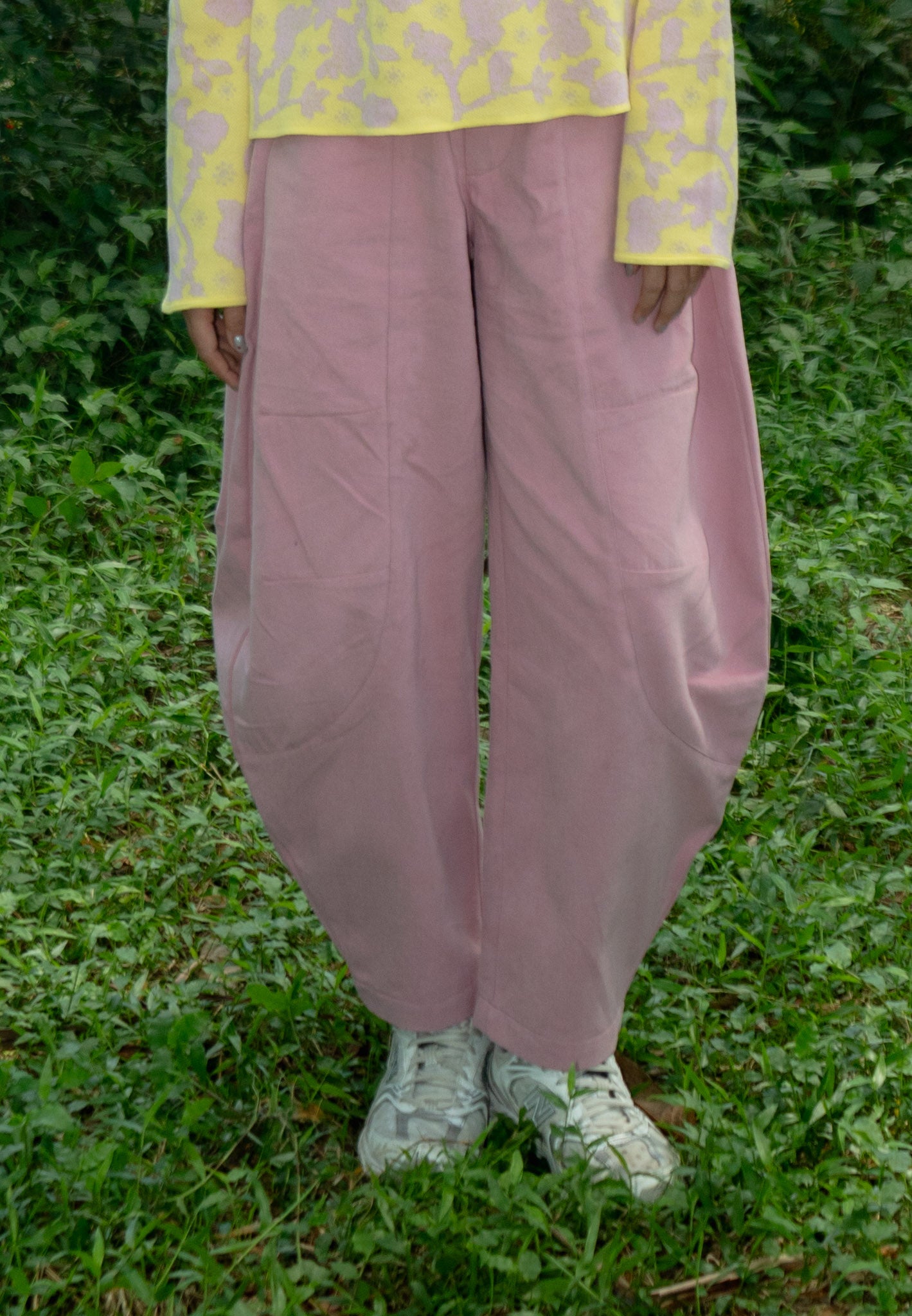 NONAETAL MAGNOLIA BARREL PANTS DUSTY PINK