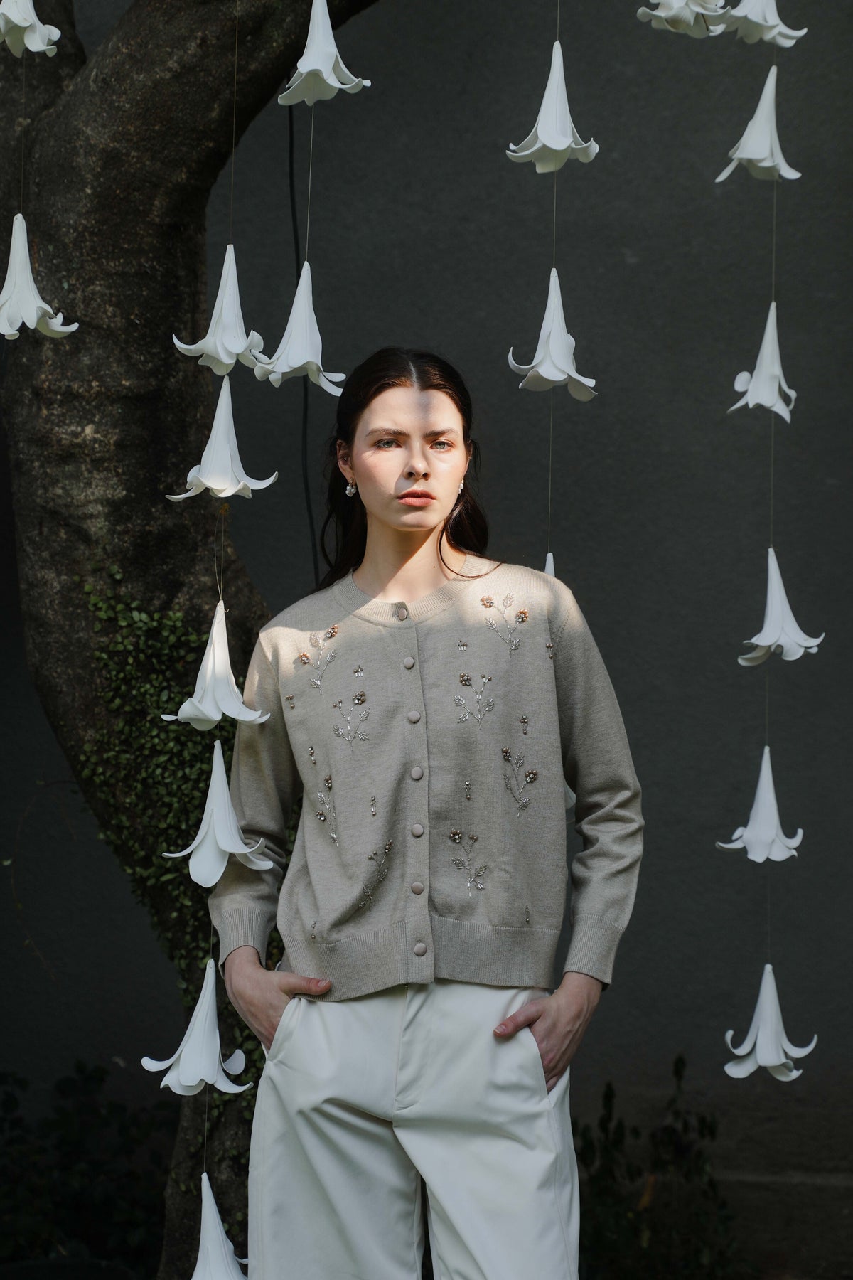 CORALIE BEADED CARDIGAN