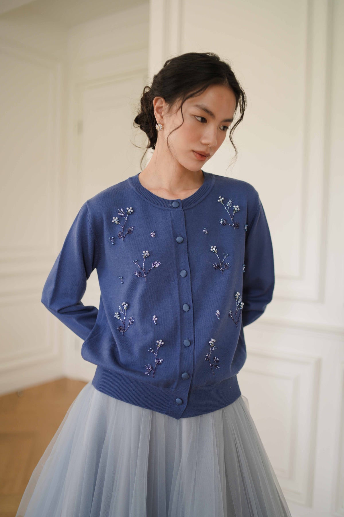 CORALIE BEADED CARDIGAN