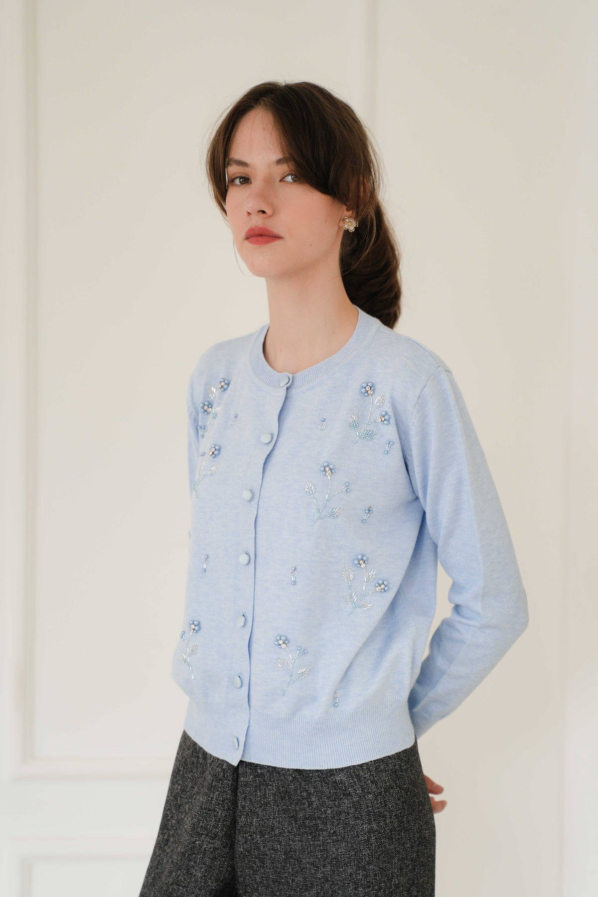 CORALIE BEADED CARDIGAN