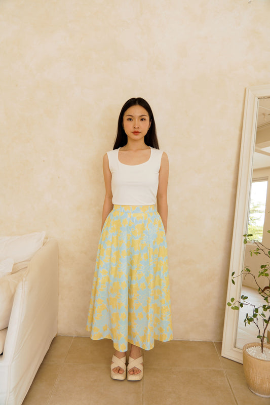 BLUE BLUSH SKIRT