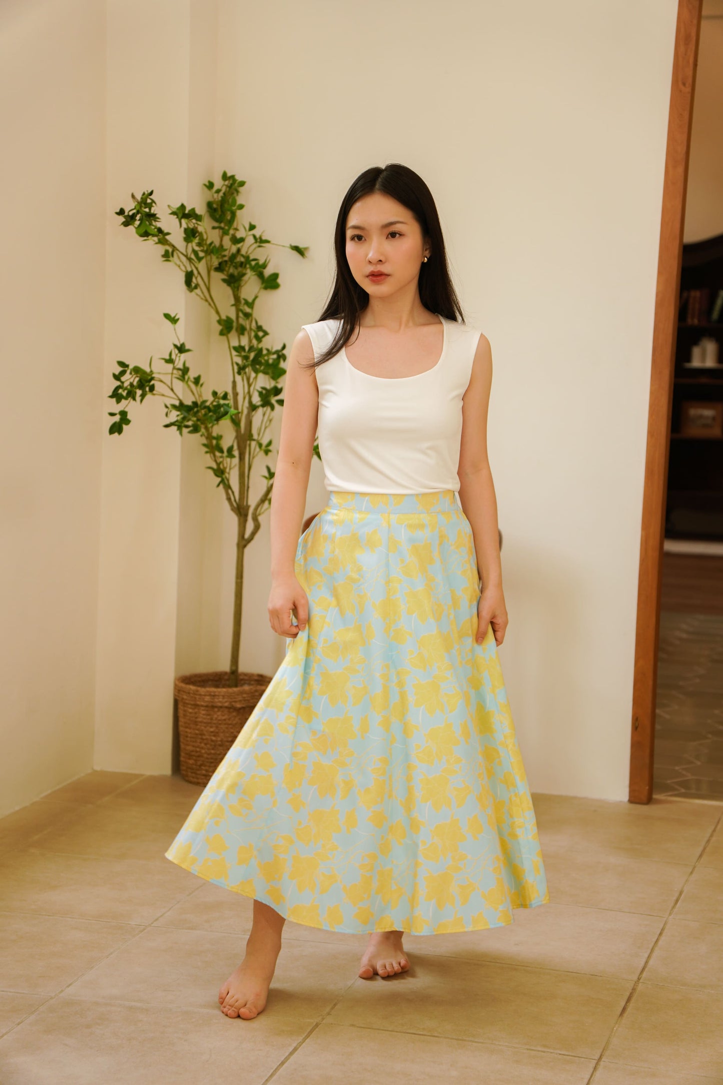 BLUE BLUSH SKIRT