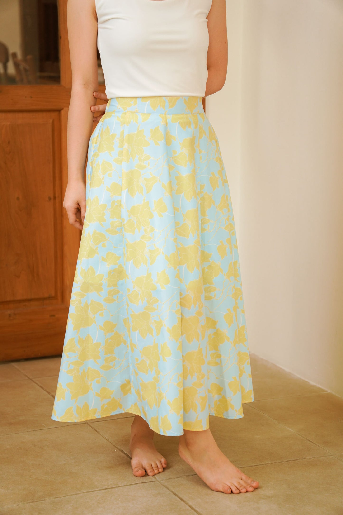 BLUE BLUSH SKIRT