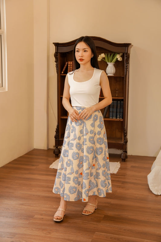 PETAL BLUE SKIRT