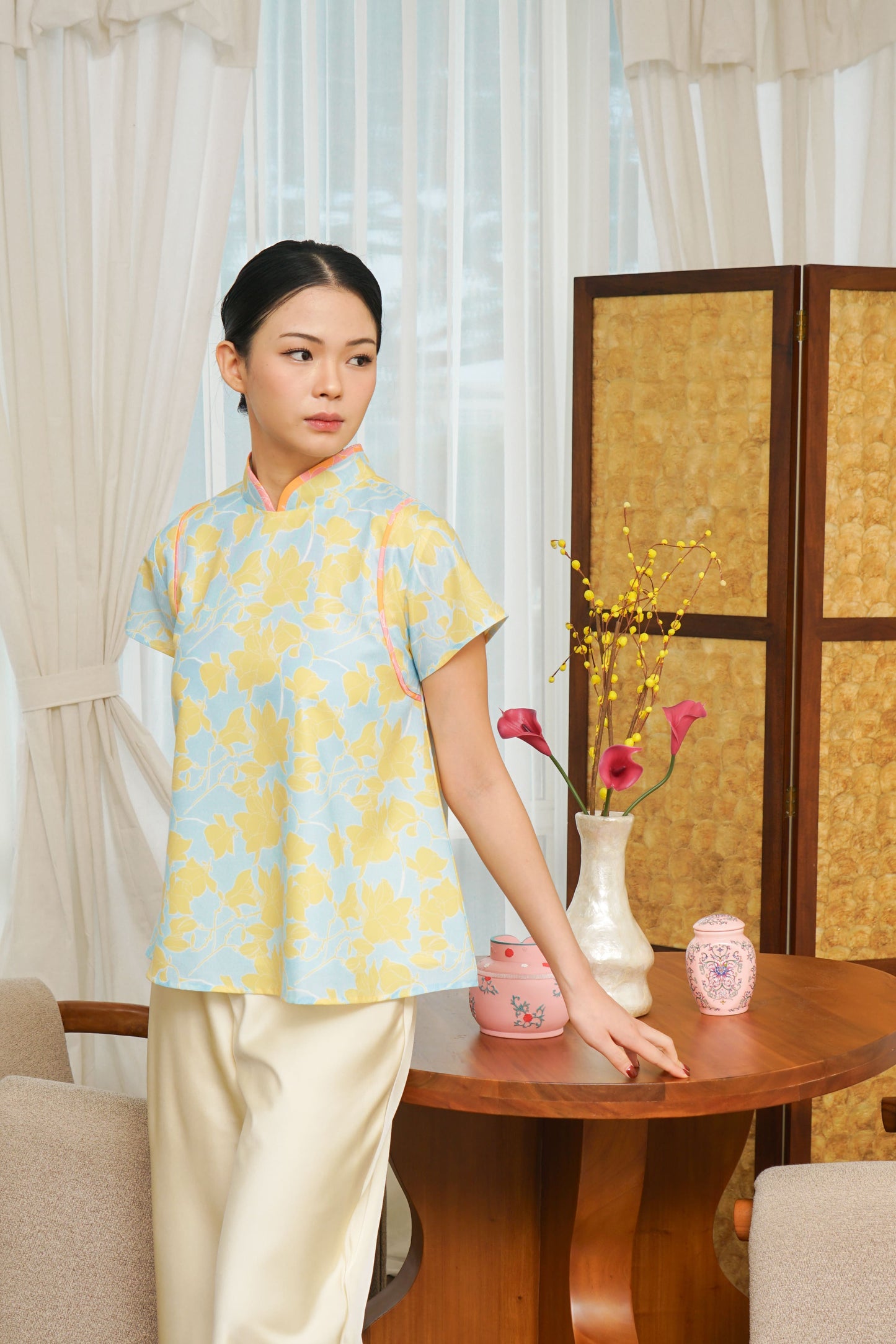 NUAN QIPAO LIGHT BLUE (PRE-ORDER)