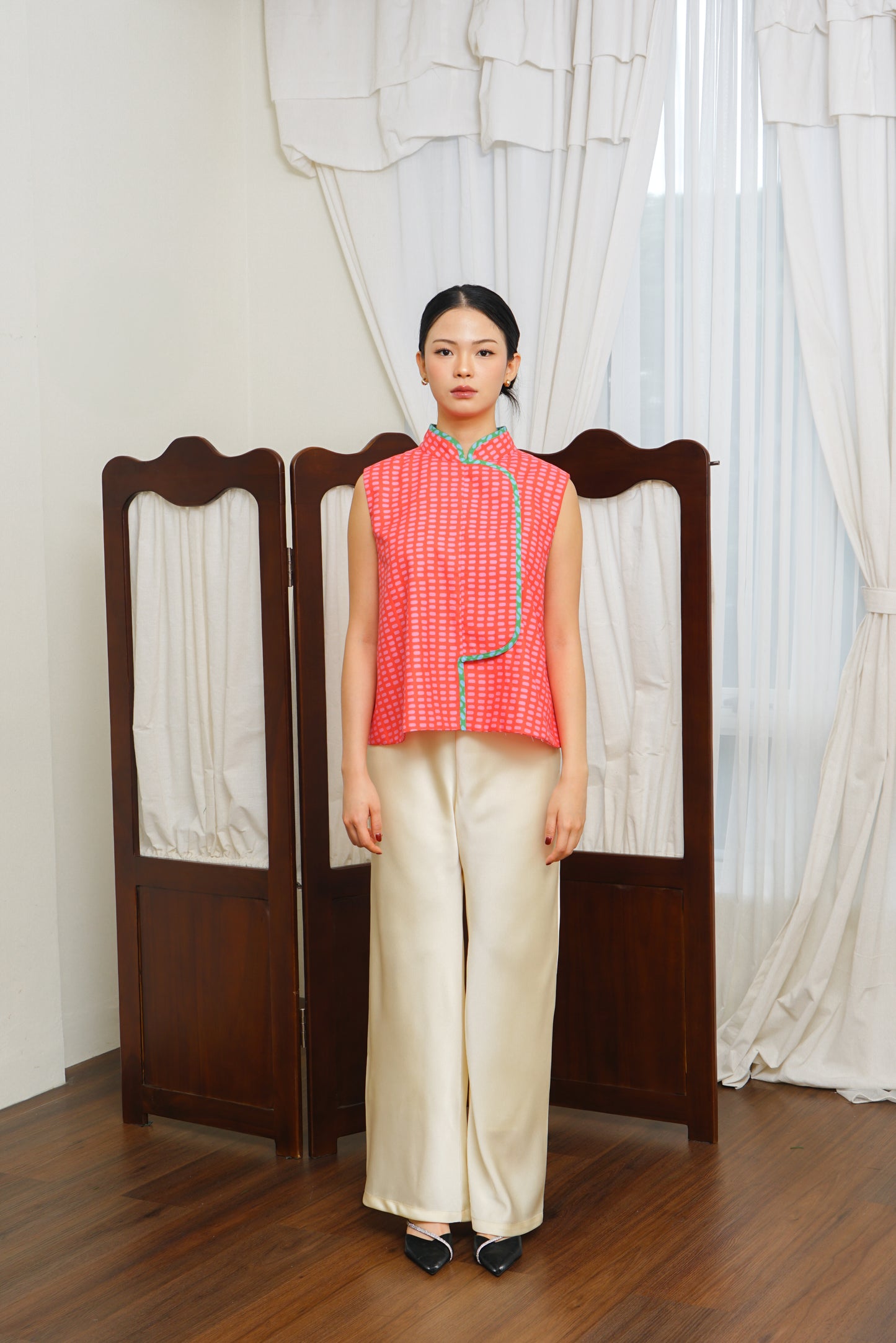 RUI QIPAO CORAL RED (PRE-ORDER)