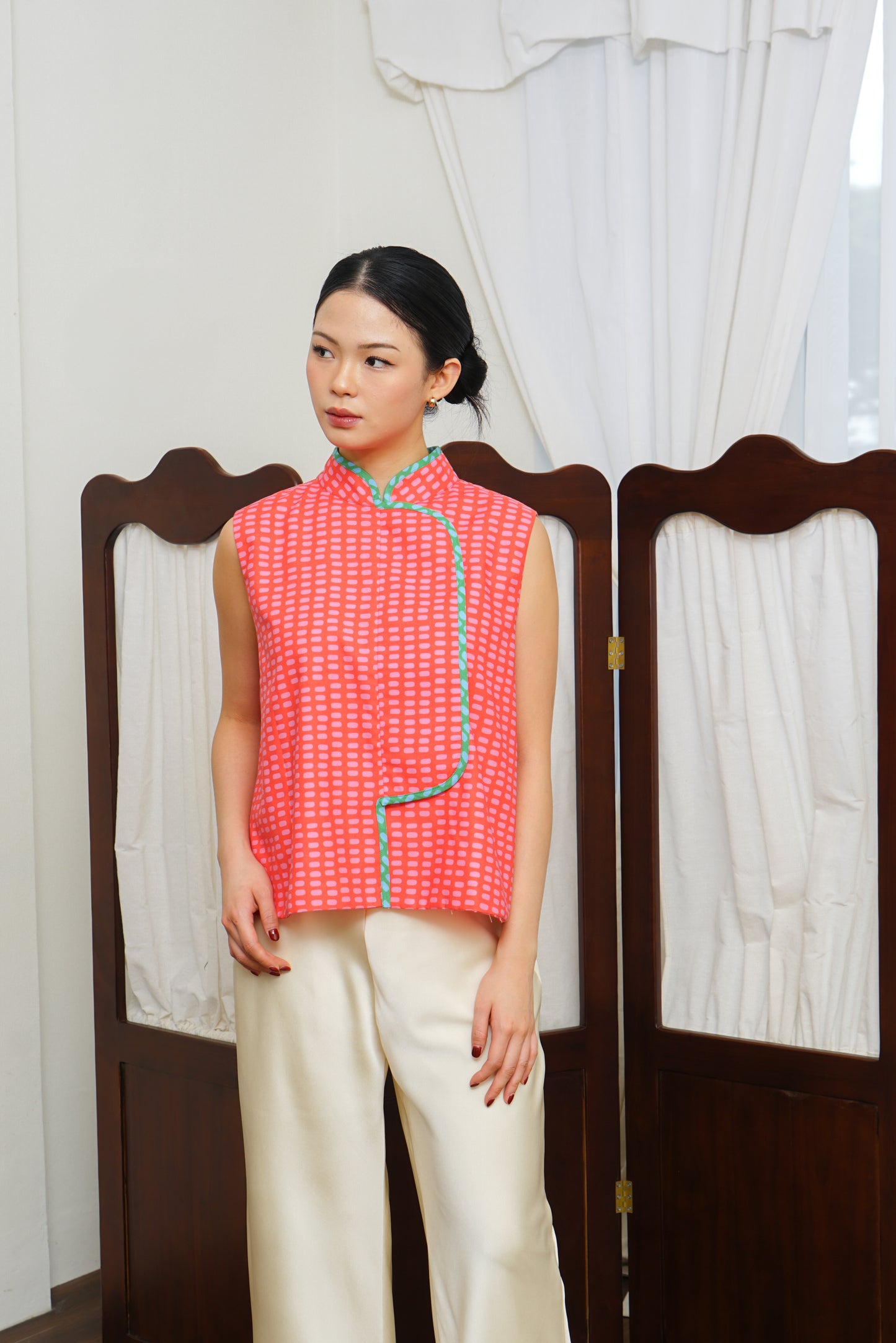 RUI QIPAO CORAL RED (PRE-ORDER)