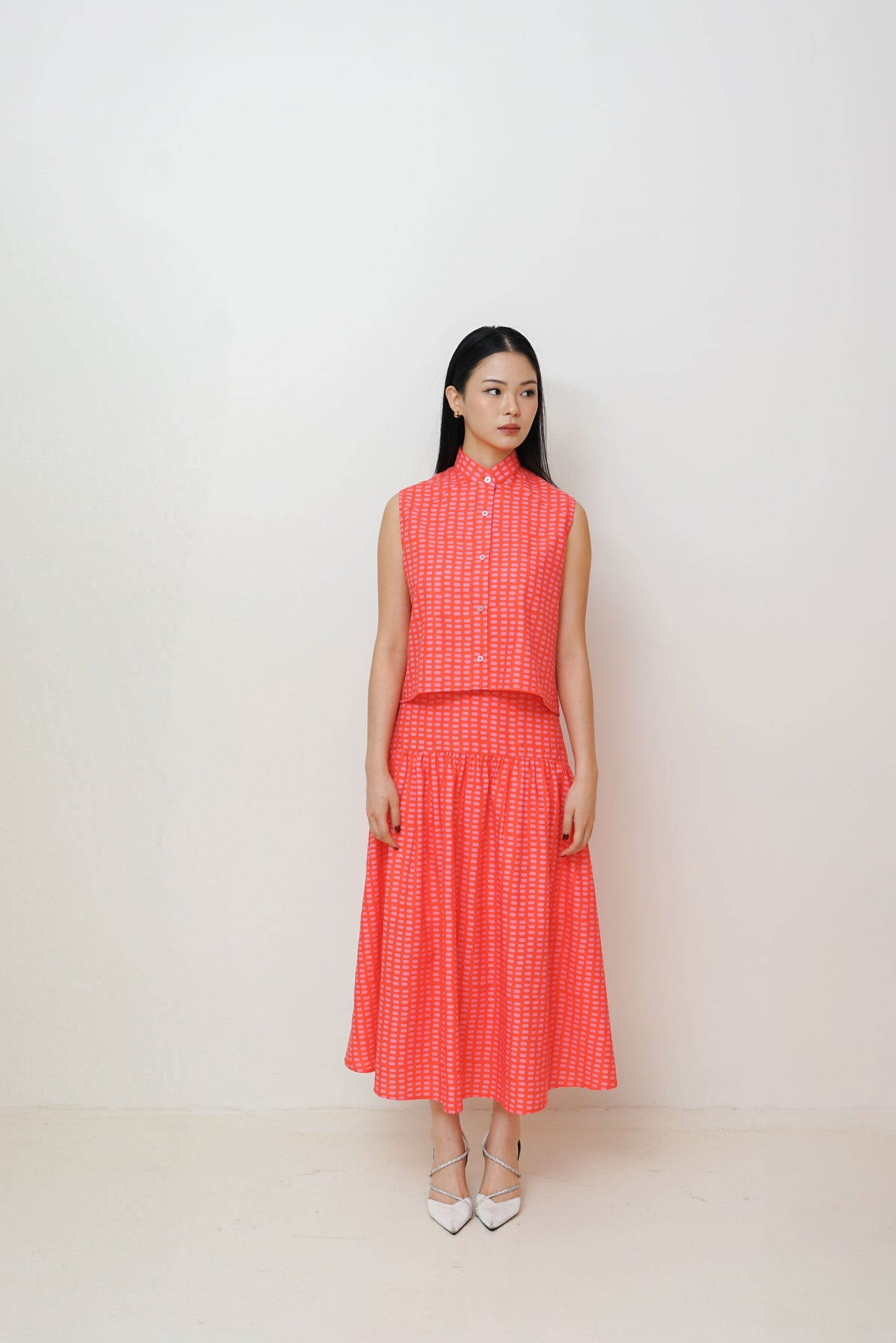 XIA QIPAO CORAL RED (PRE-ORDER)