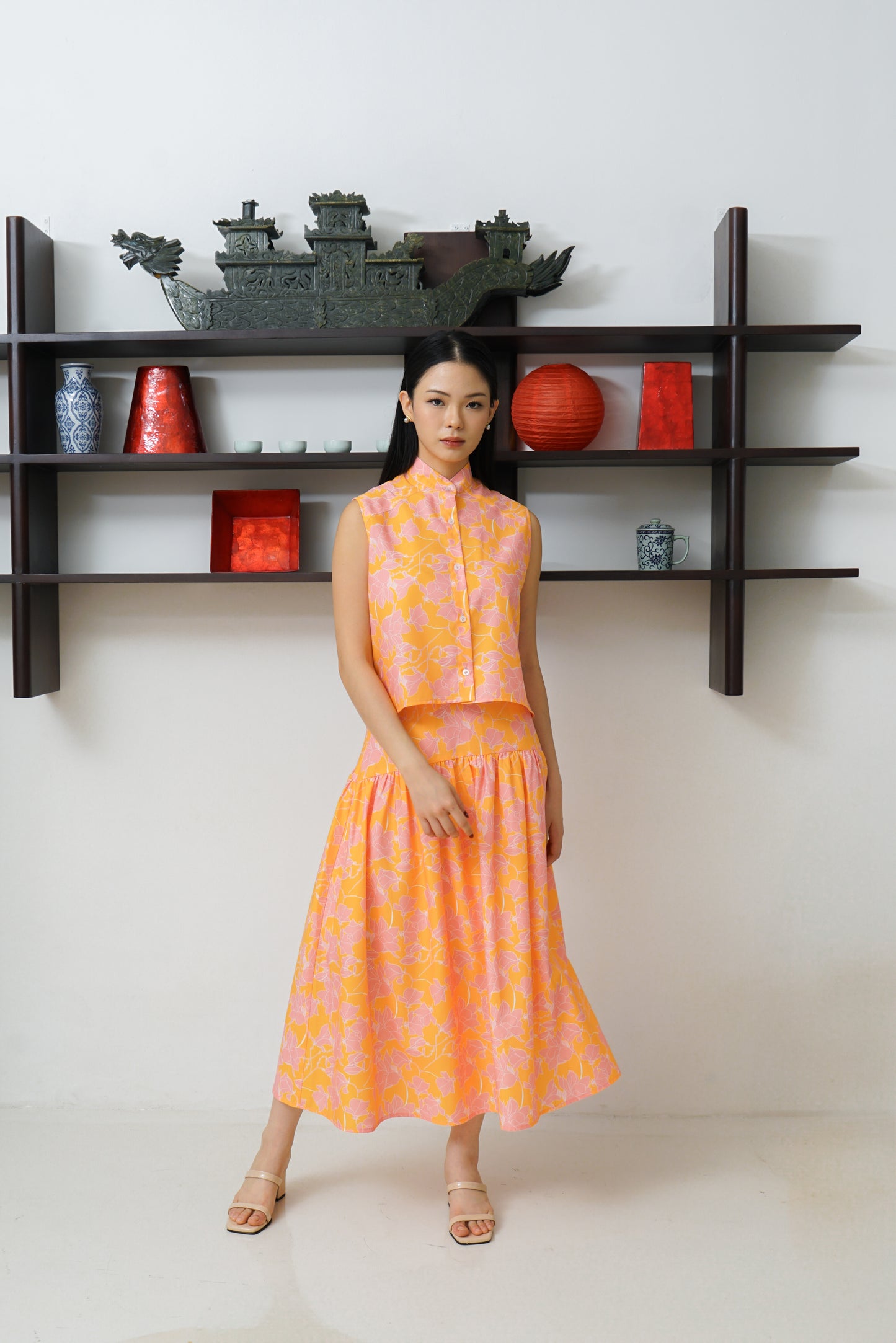 XIA SKIRT PEACH PINK (PRE-ORDER)