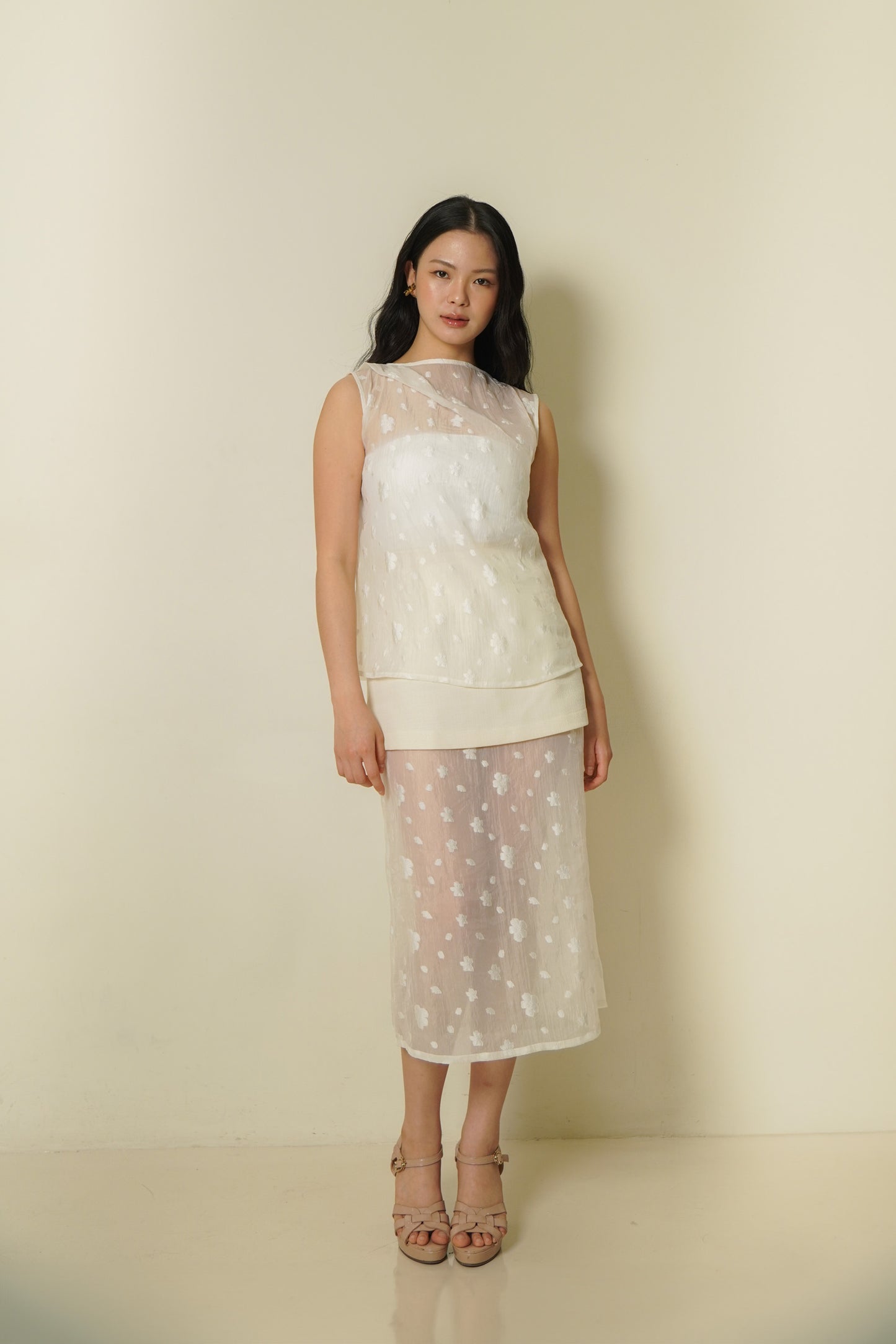 REEF DAISY ORGANZA TOP