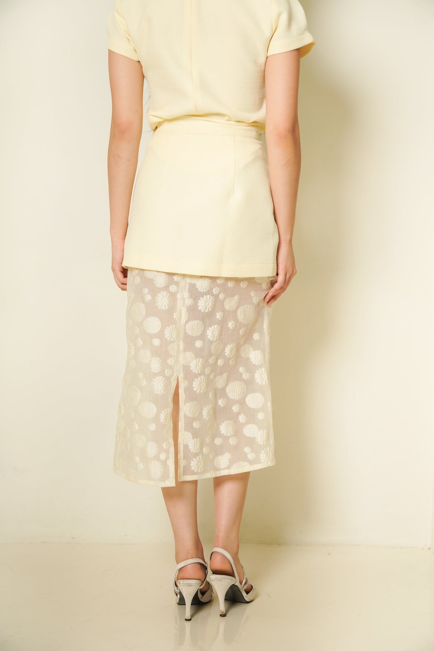 REEF CORAL ORGANZA SKIRT