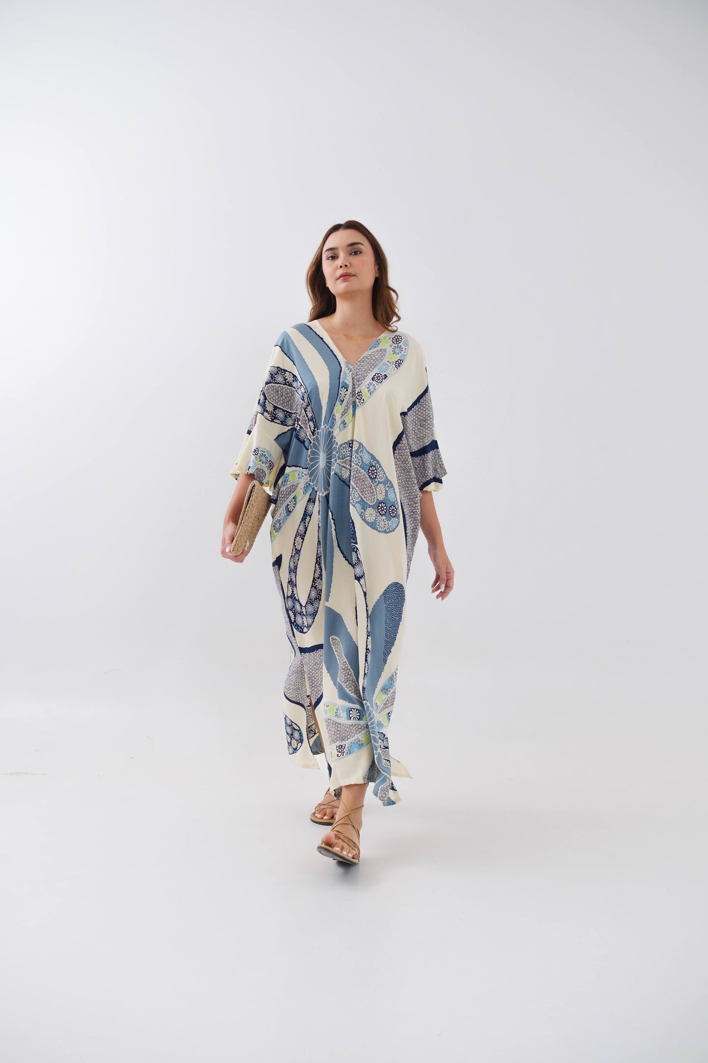 NIRVANA KAFTAN AQUA PETAL