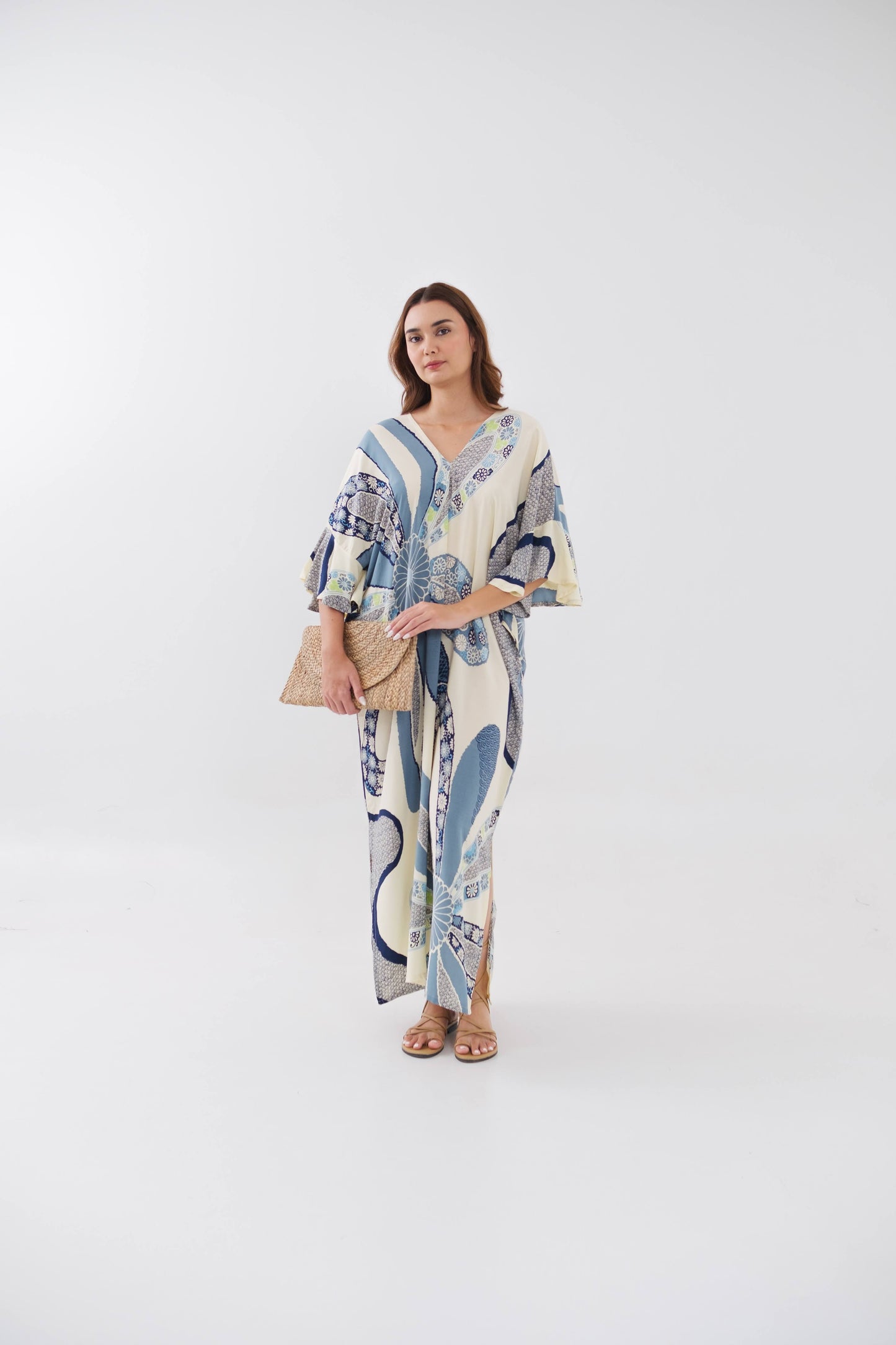 NIRVANA KAFTAN AQUA PETAL