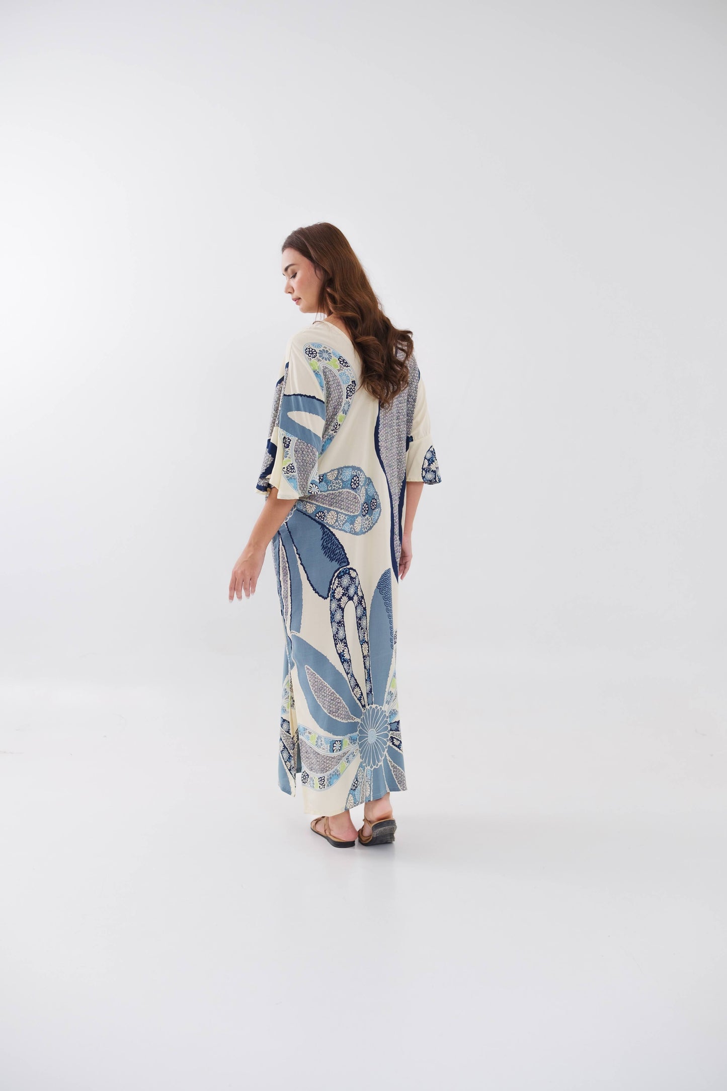 NIRVANA KAFTAN AQUA PETAL