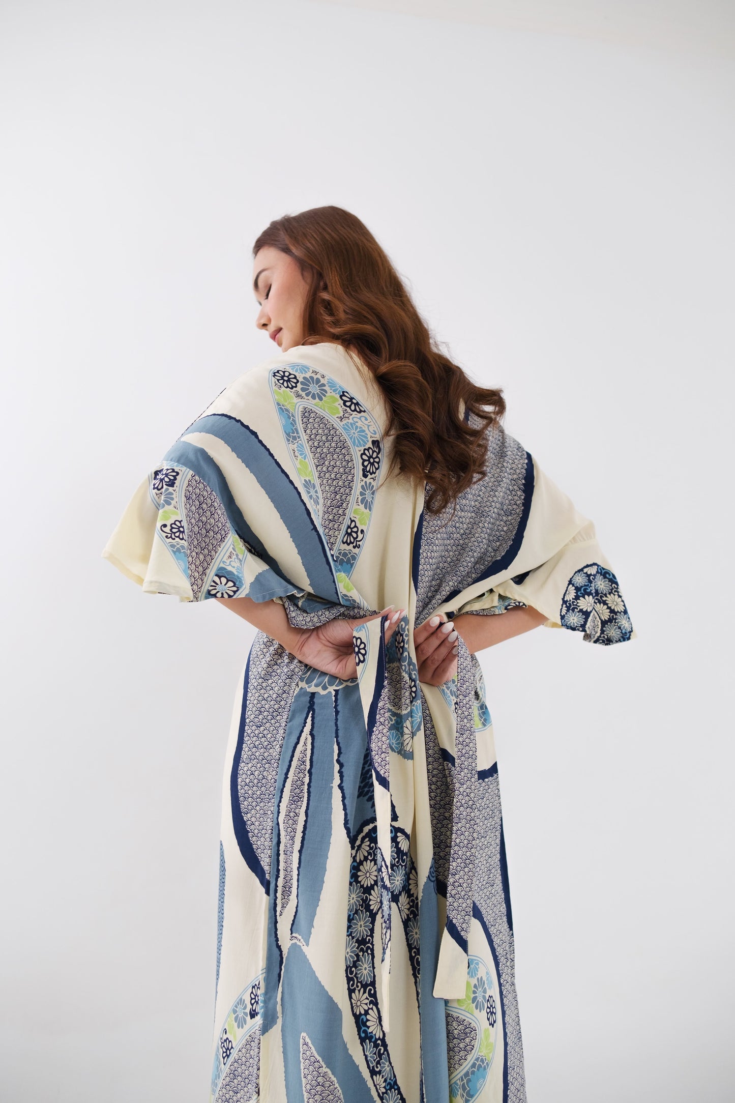 NIRVANA KAFTAN AQUA PETAL