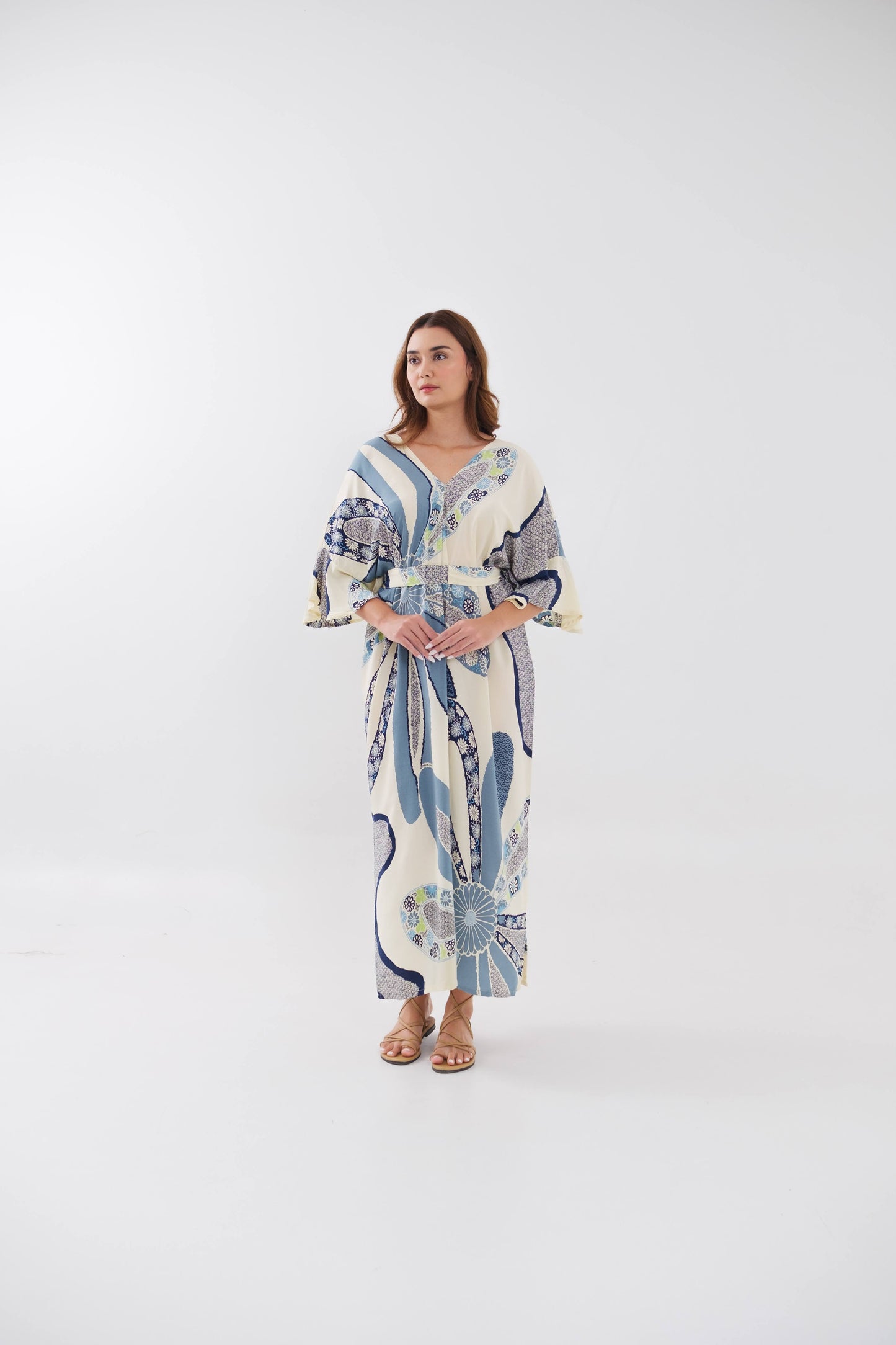 NIRVANA KAFTAN AQUA PETAL