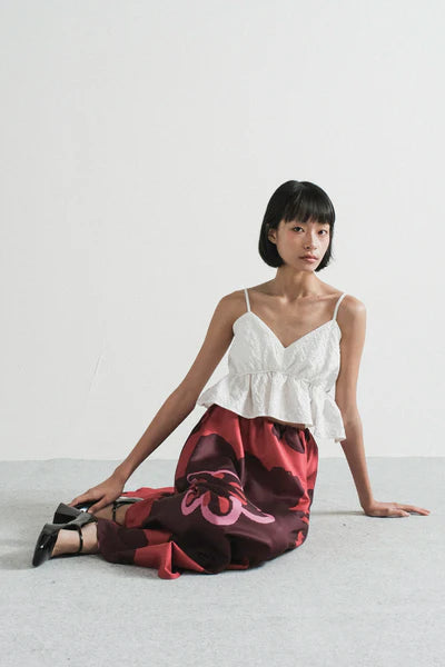 Salzburg Midi Skirt in Pinot