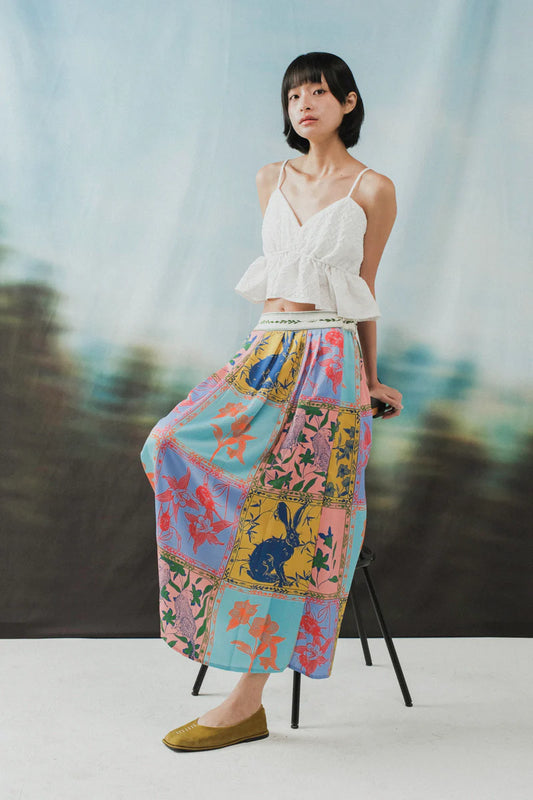 BONITO MIDI SKIRT IN RIO PRINT