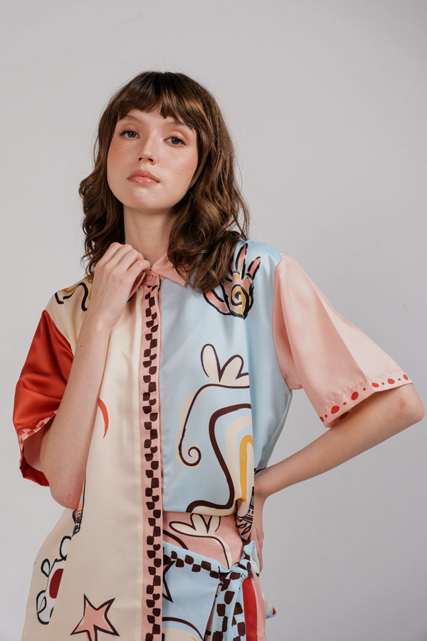 SOL SHIRT IN HERA PRINT
