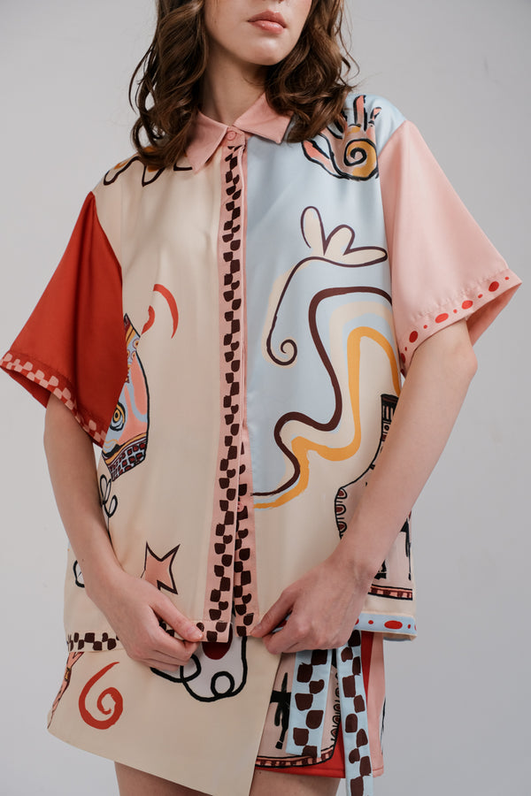 SOL SHIRT IN HERA PRINT