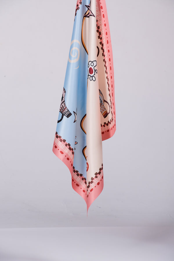 HERA SCARF IN APRICOT