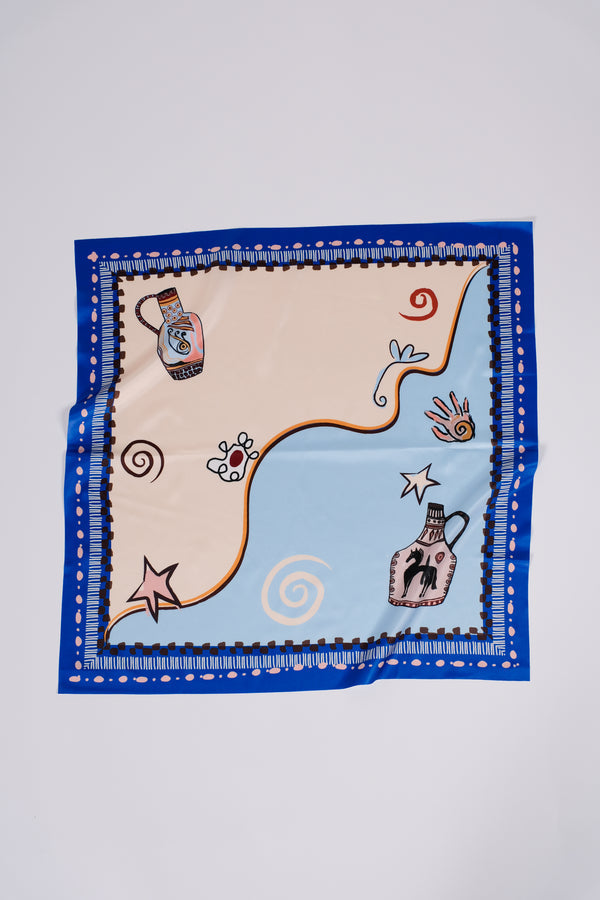 HERA SCARF IN OBSIDIAN BLUE