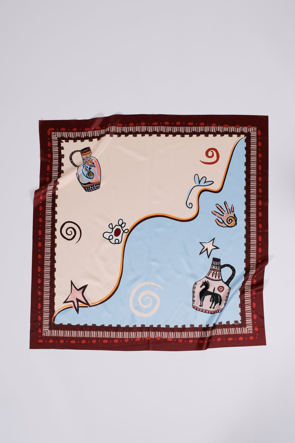 HERA SCARF IN CHESTNUT