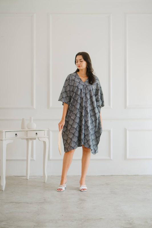 RIVKA TUNIC PALM BLACK
