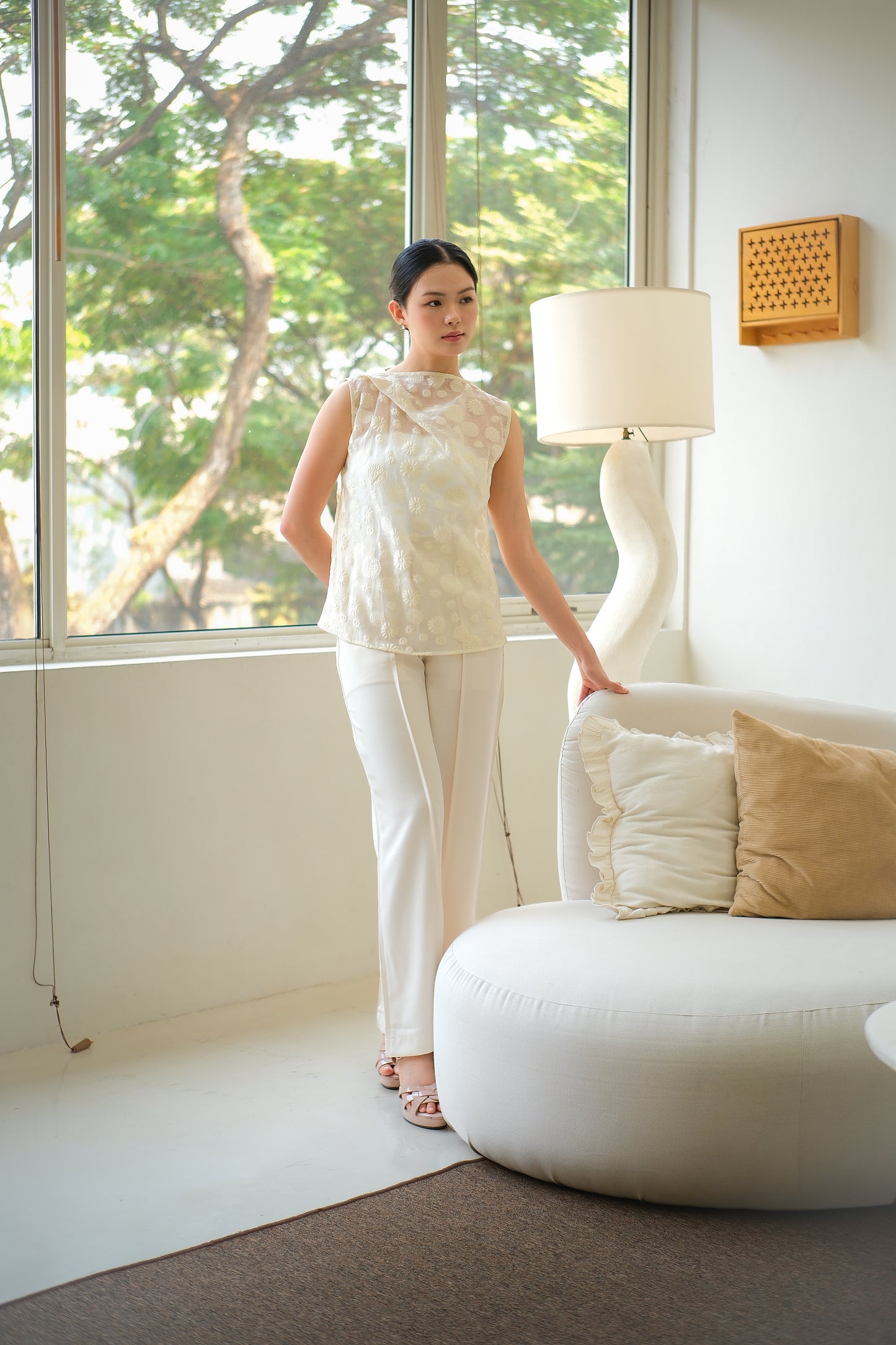 REEF CORAL ORGANZA SKIRT