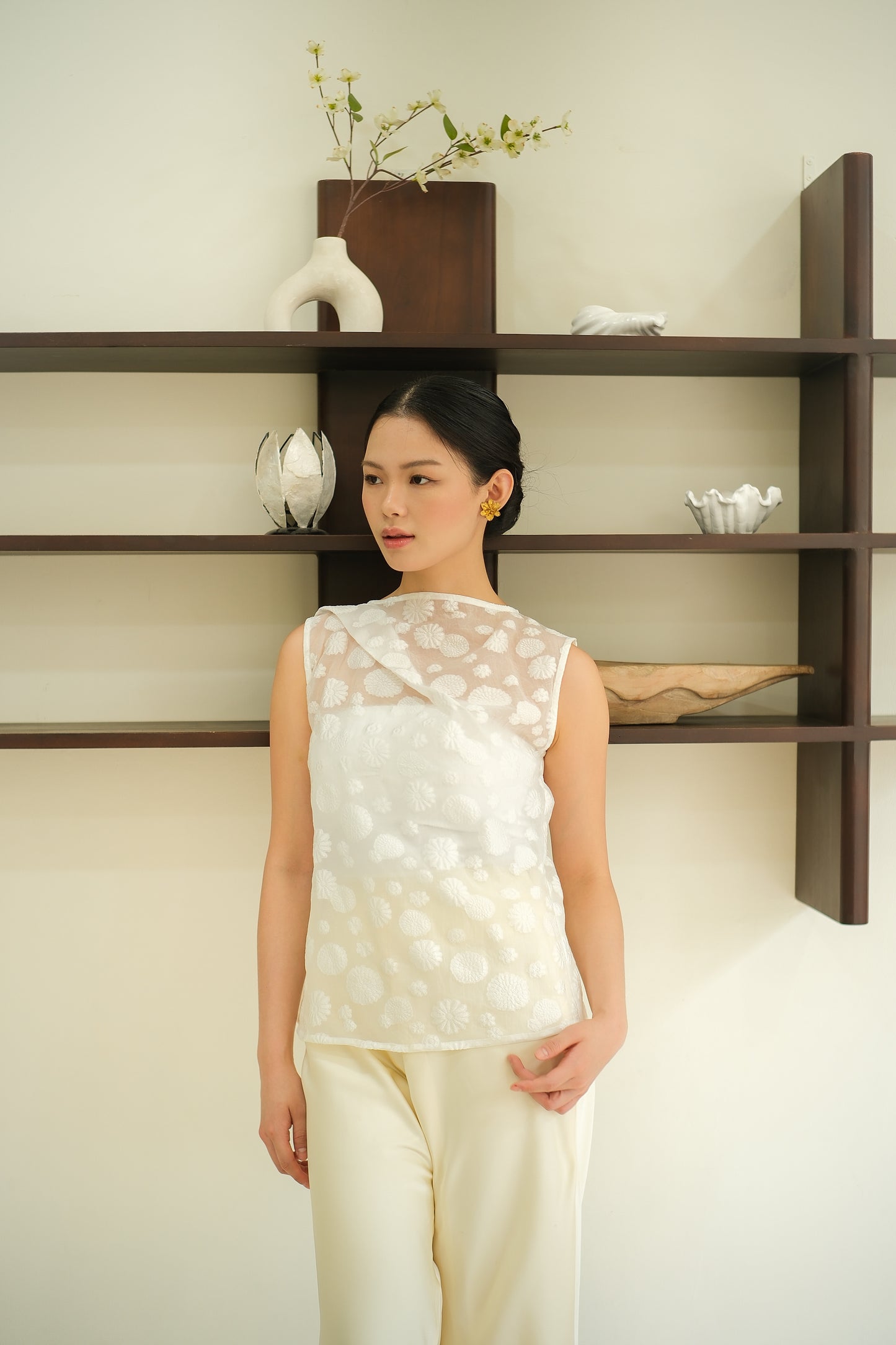 REEF CORAL ORGANZA SKIRT