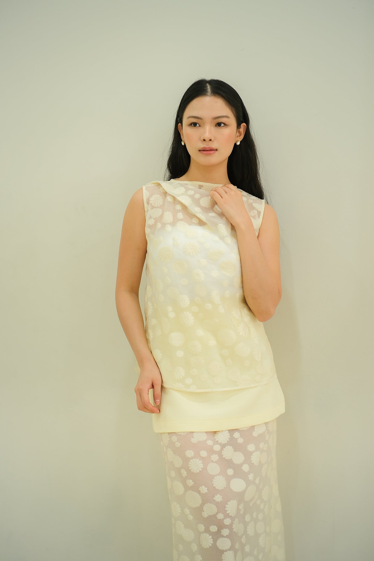 REEF CORAL ORGANZA SKIRT