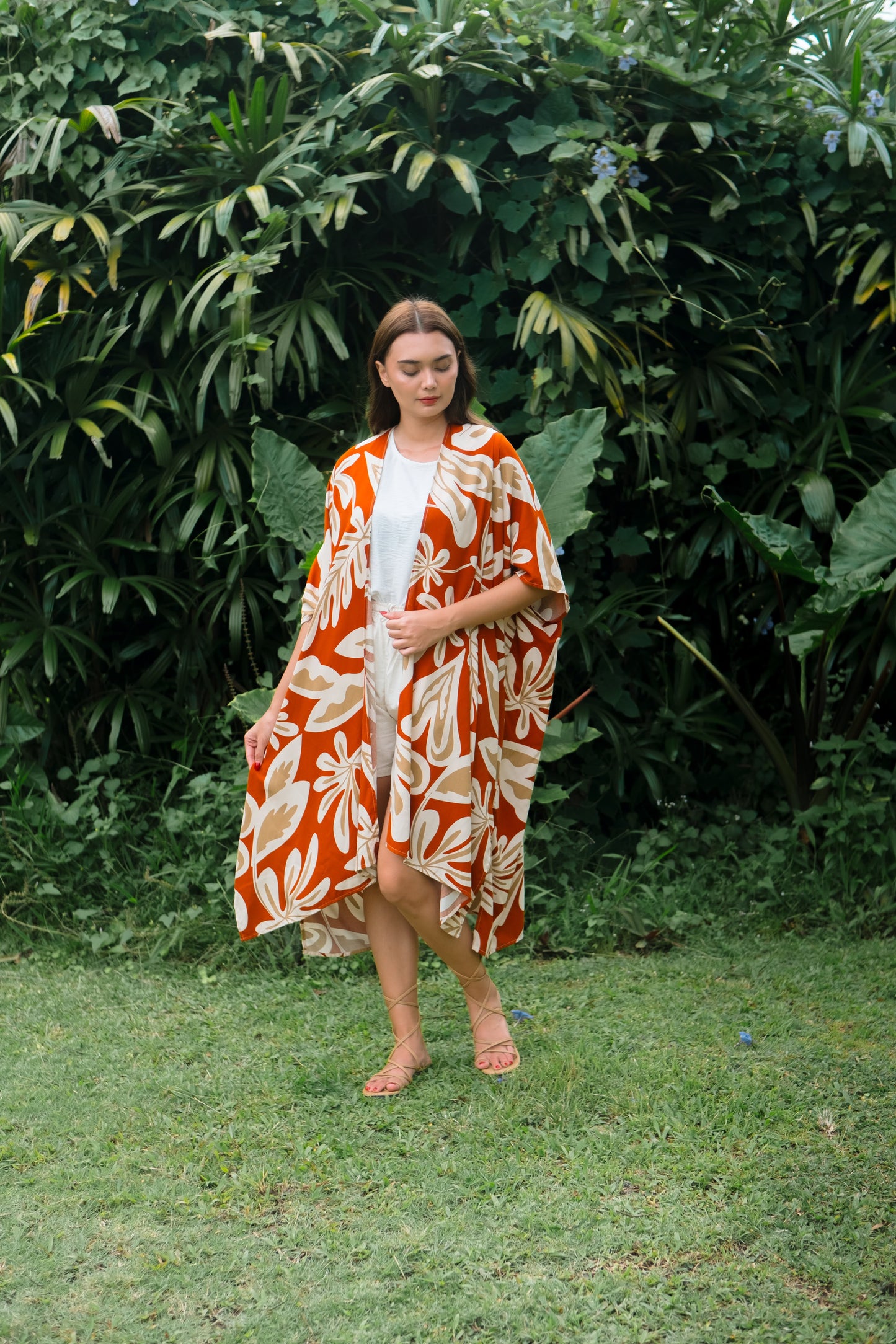 VANESIA OUTER KIMONO LOVARA TERACOTTA