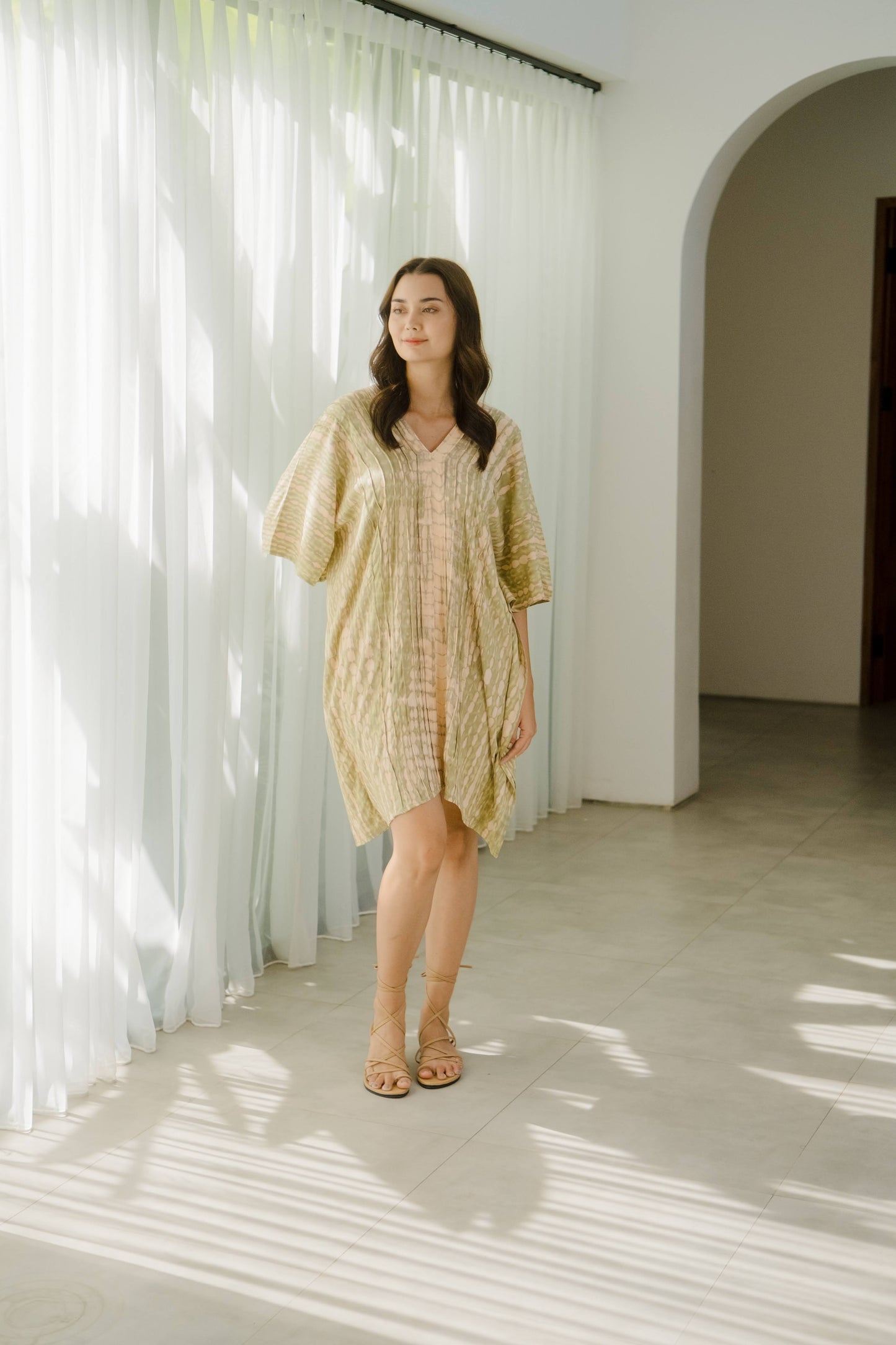 THALISA BLOUSE MOSS GREEN