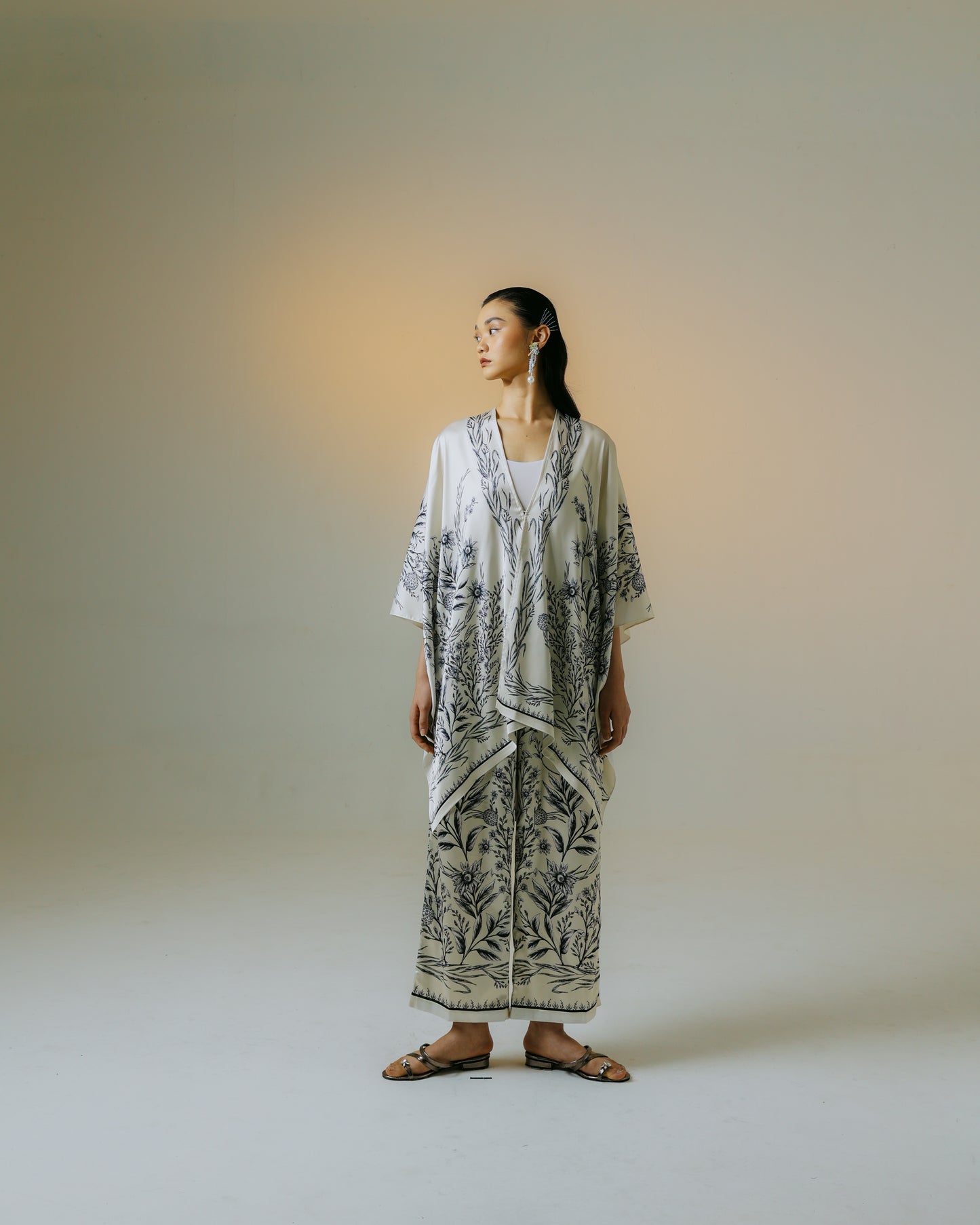 Kimono blanc cassé Dahlia