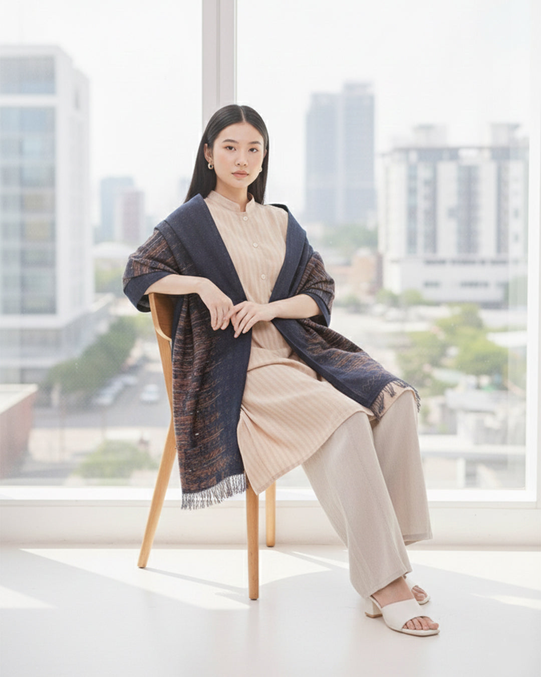 HANDWOVEN ETHEREAL SCARF LARGE