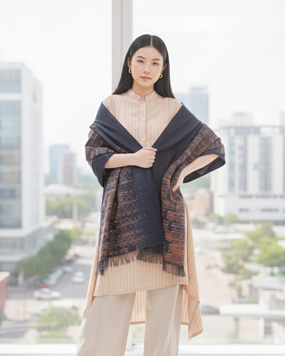 HANDWOVEN ETHEREAL SCARF LARGE