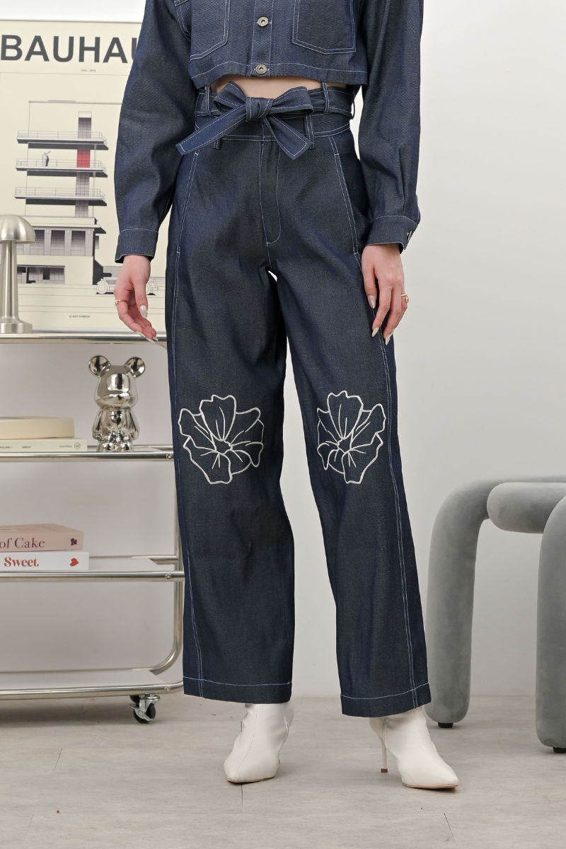 Barrel Pants Lyocell Denim