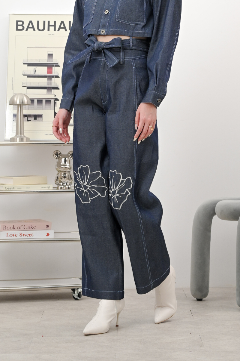 Barrel Pants Lyocell Denim