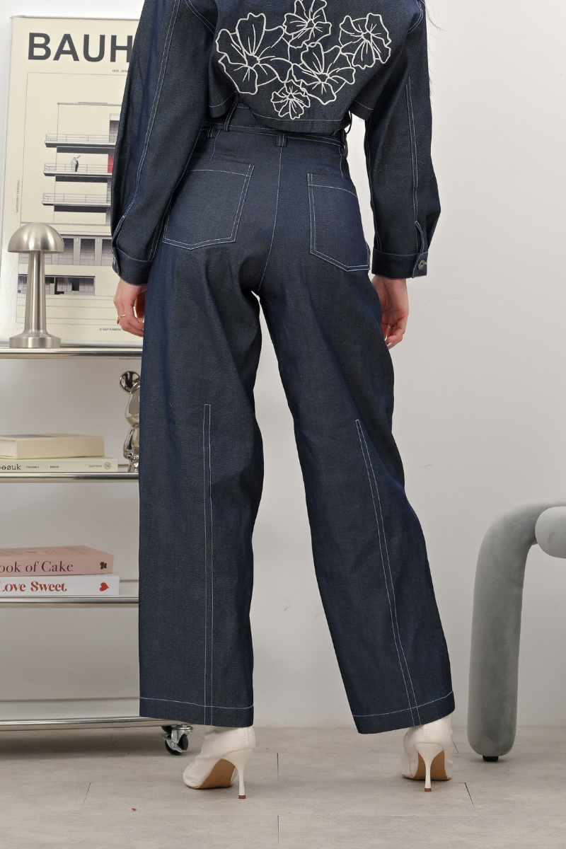 Barrel Pants Lyocell Denim